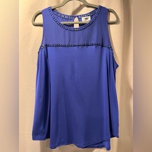 Old Navy Women’s Sleeveless Blouse, NWOT - royal blue - XL